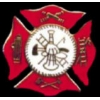 FIRE DEPARTMENT MALTESE CROSS PIN RED
